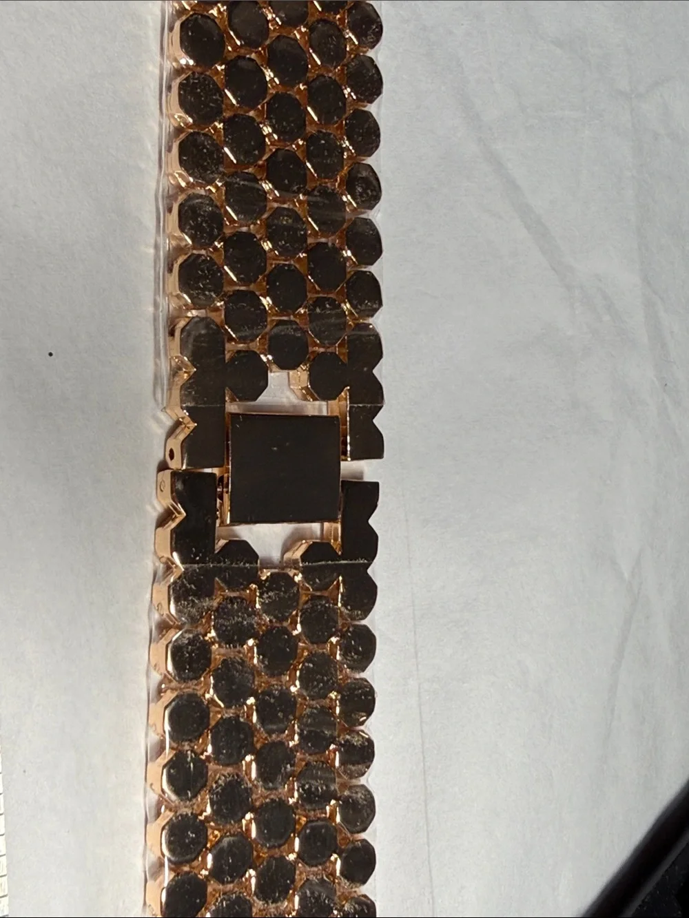 Rose Gold Metal Link Apple Watch Band
